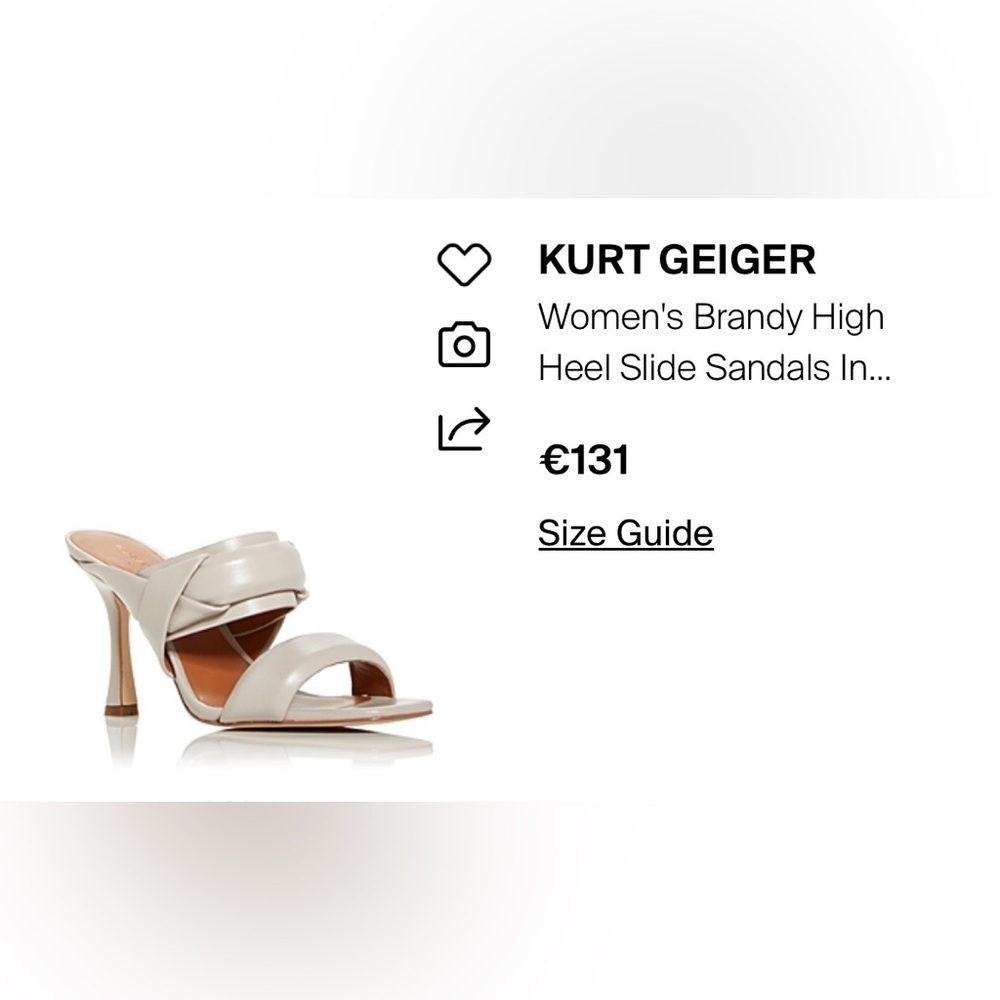 KURT GEIGER LONDON
Women's Brandy High Heel Slide Sandals